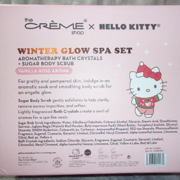 M-57 NEW SEALED THE CREME SHOP X HELLO KITTY WINTER GLOW SPA SET - Picture 8 of 8